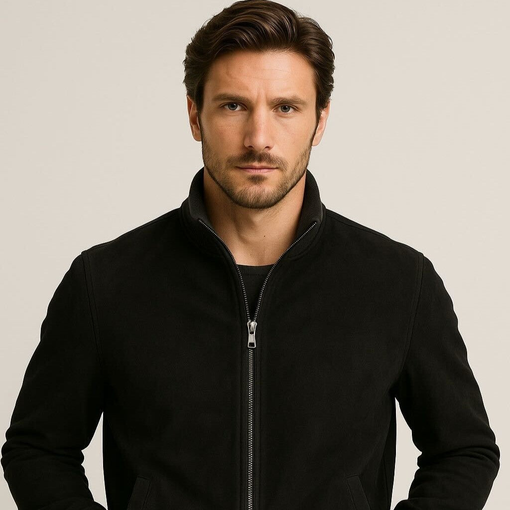 Jaqueta Suede Gola Alta – Grant