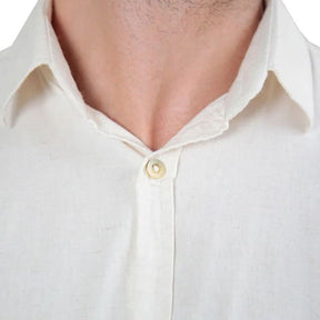 Camisa de Linho Manga Curta - Ocean